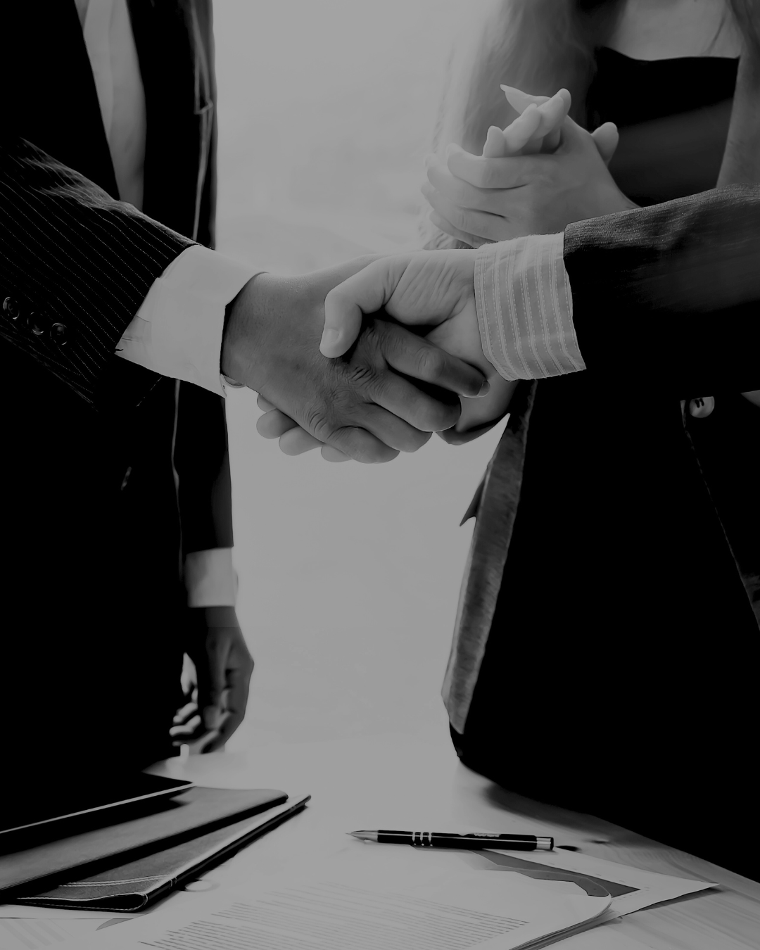 Shaking hands
