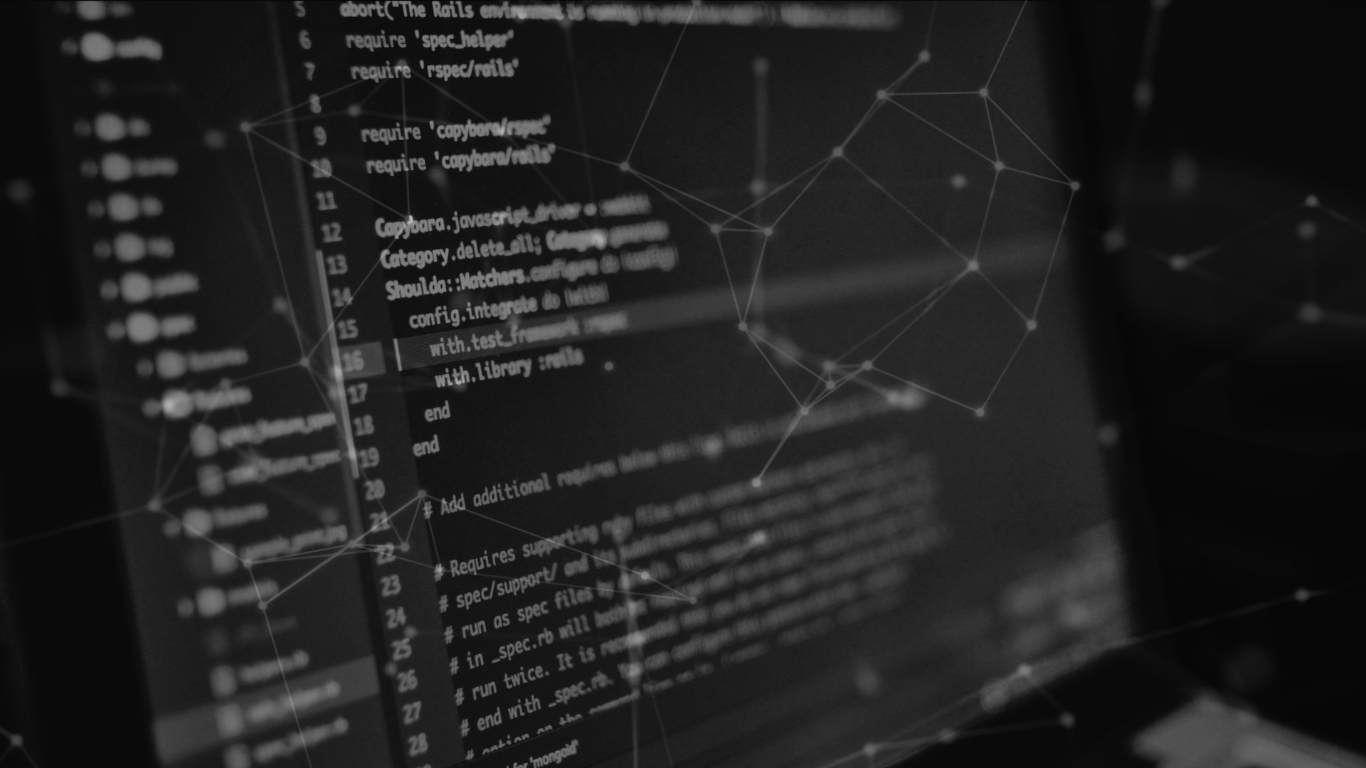 code on a laptop
